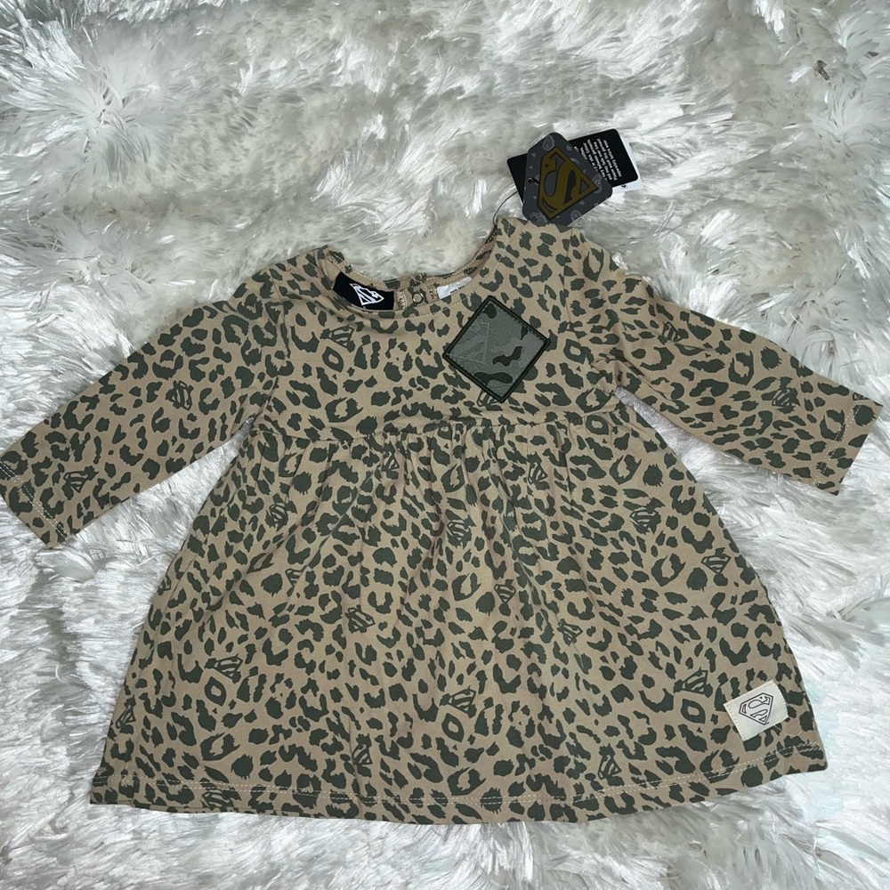 Mini Army Print Dress